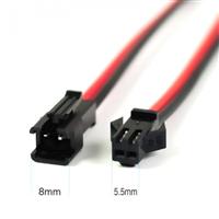 JST-SM 2.5mm (2pin) Male/Female Connectors w/15cm Wire [JST-SM-2p-w15]